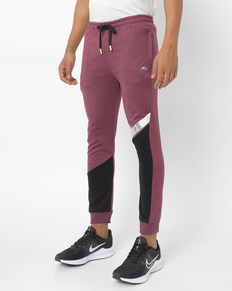 Burgundy nike outlet track pants