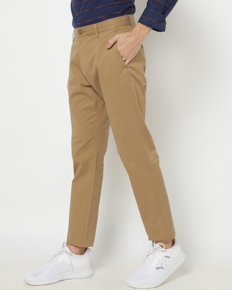 Buy Khaki Trousers  Pants for Men by NETPLAY Online  Ajiocom