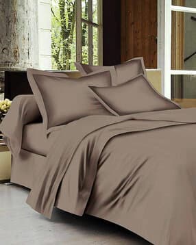 trance home linen Cotton King Size Bedsheet with Pillow Covers-picture-44