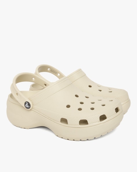 cobblestone beige crocs