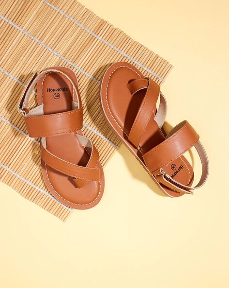 Brown Ladies' Genuine Leather Sandals for Women, Strappy Comfort Walking  Ankle Straps Sandals, TROY - Etsy