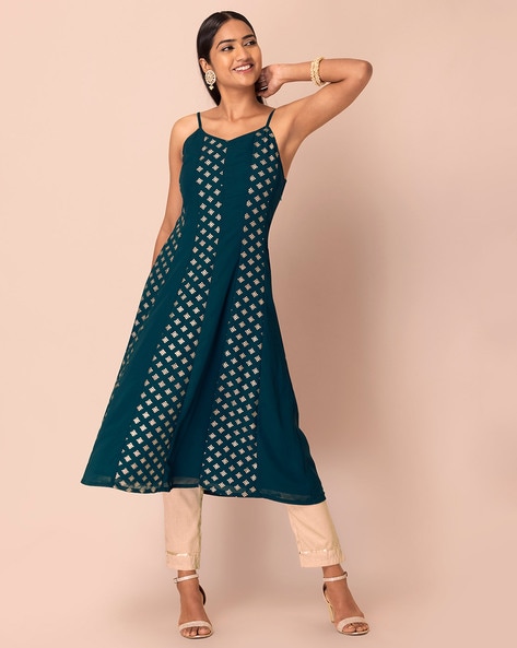 indya blue kurta