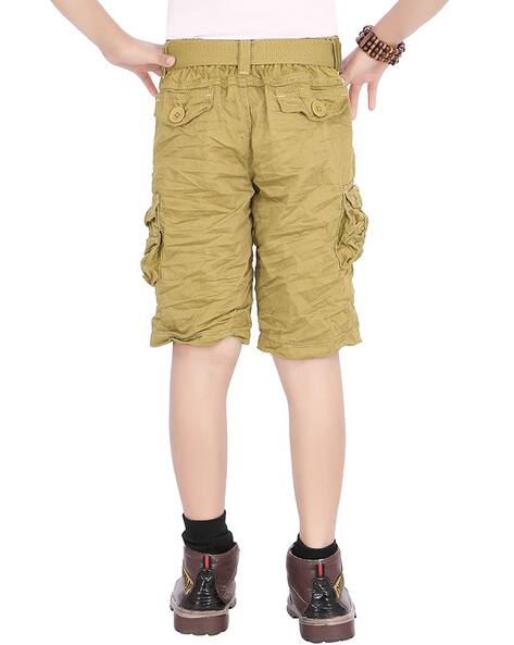 Buy Khaki Shorts \u0026 3/4ths for Boys by 