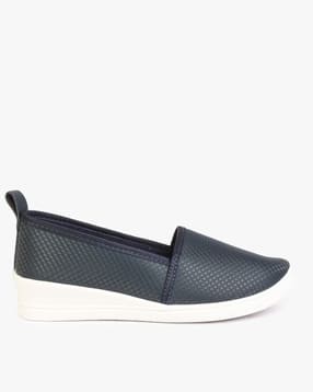 hi-attitude Micro Print Panelled Slip-On Shoes-picture-29