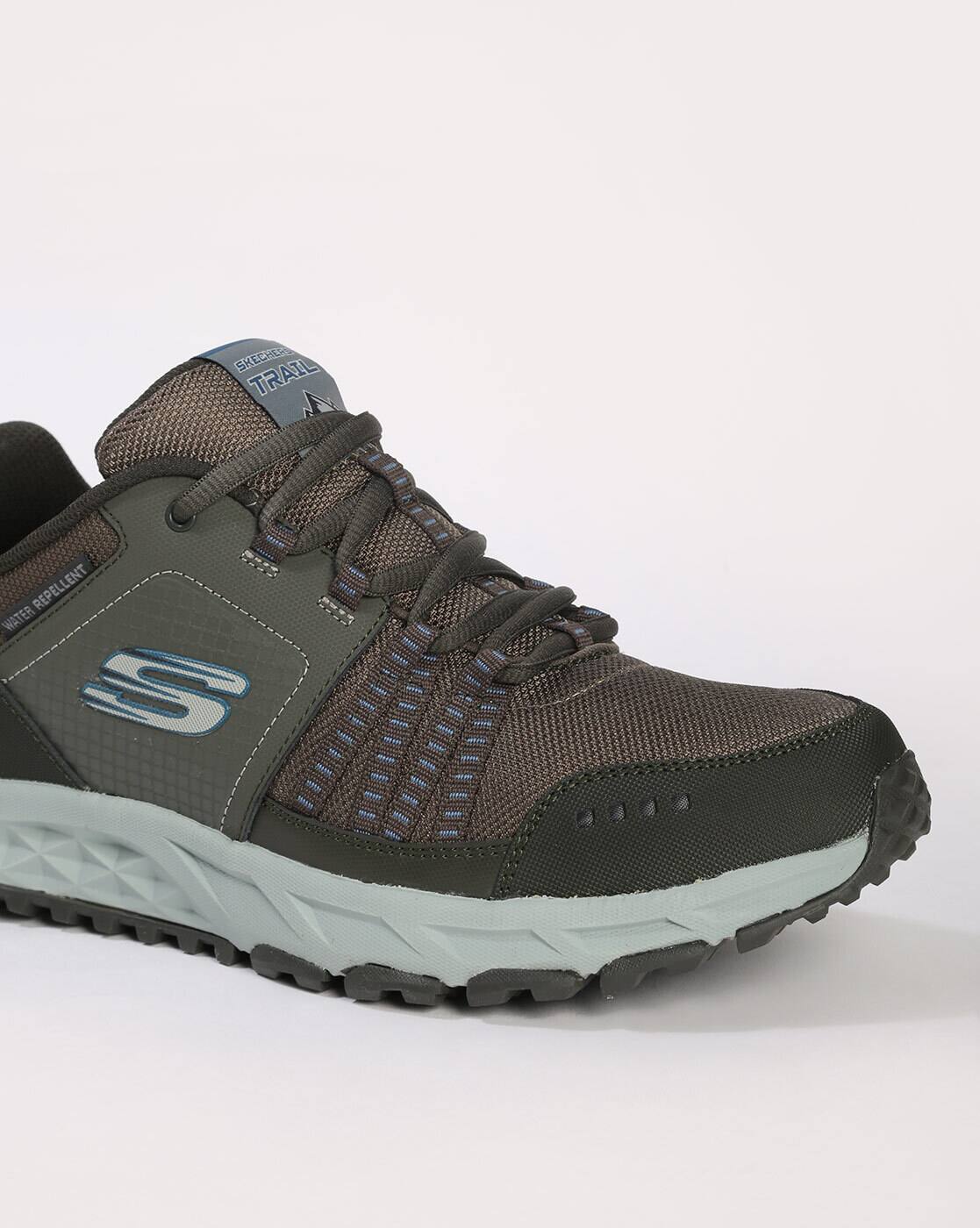 skechers mens escape plan trainers pewter