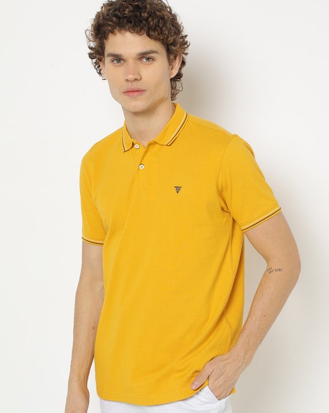 Buy Mustard Yellow Tshirts for Men by Teamspirit Online