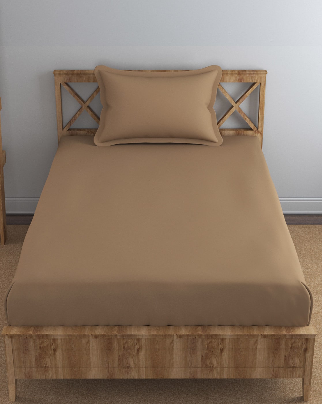 Buy Brown Bedsheets for Home & Kitchen by Trance Home Linen Online