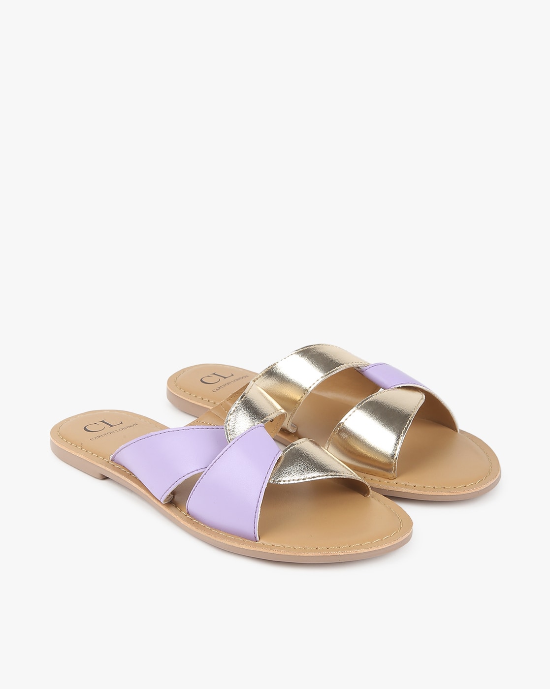 ARIZONA LOVE Flat Sandals in Purple | Lyst