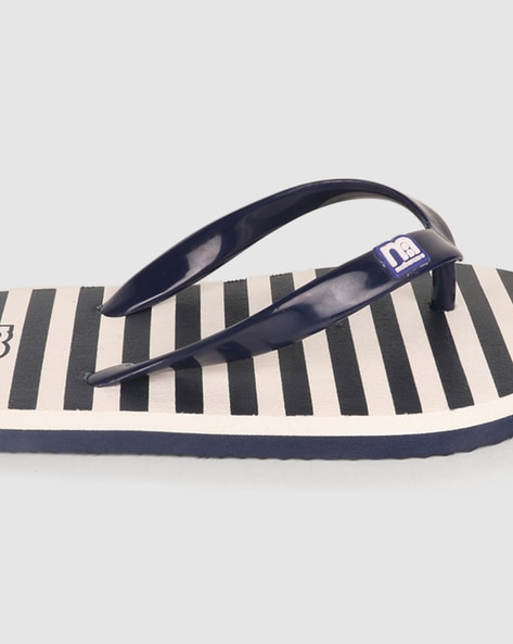 Striped kate 2025 spade flip flops