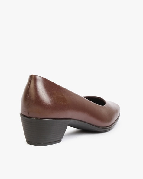 Tamaris Classic Brown Mary Jane Low Block Heels | Cinderella Shoes