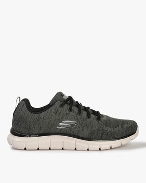 Skechers lace top up sneakers olive