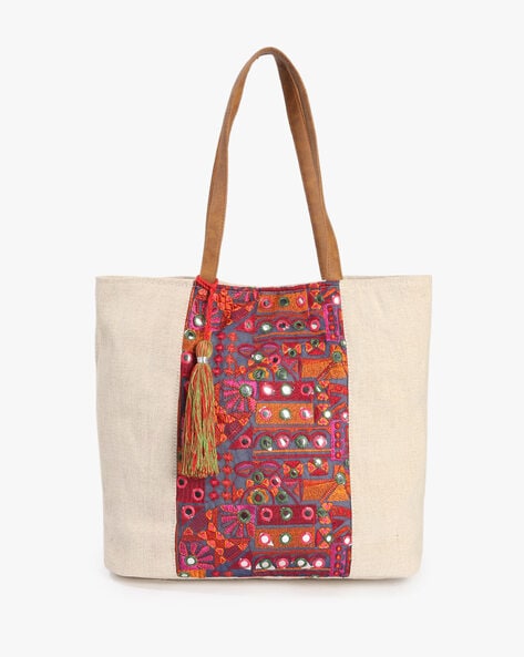 Embroidered Tote Bag