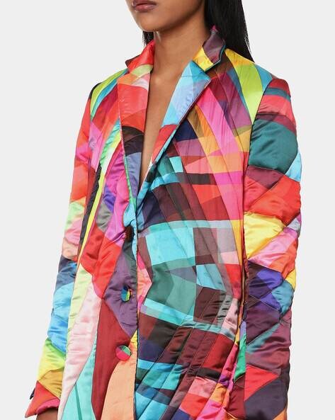 Gucci Multicolor Panther Face Printed Jersey Technical Jacket XS Gucci | TLC