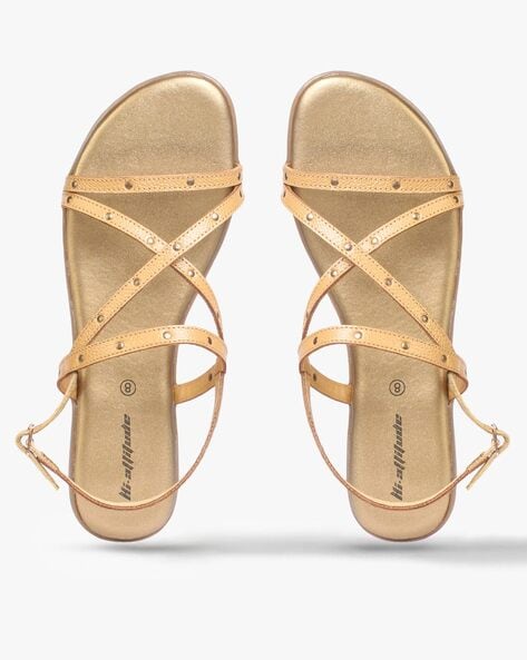 Buy Tan Brown Flat Sandals for Women by HI-ATTITUDE Online | Ajio.com