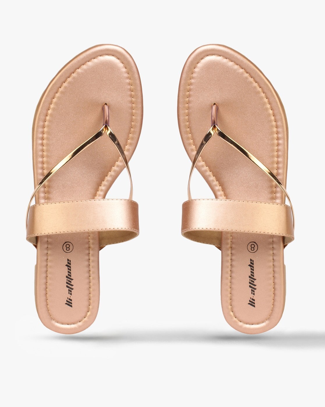 Rose gold discount flip flop sandals