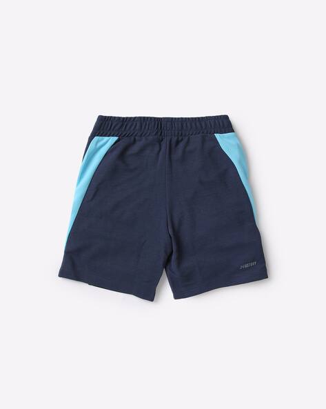Logo Print Shorts with Contrast Taping view 2