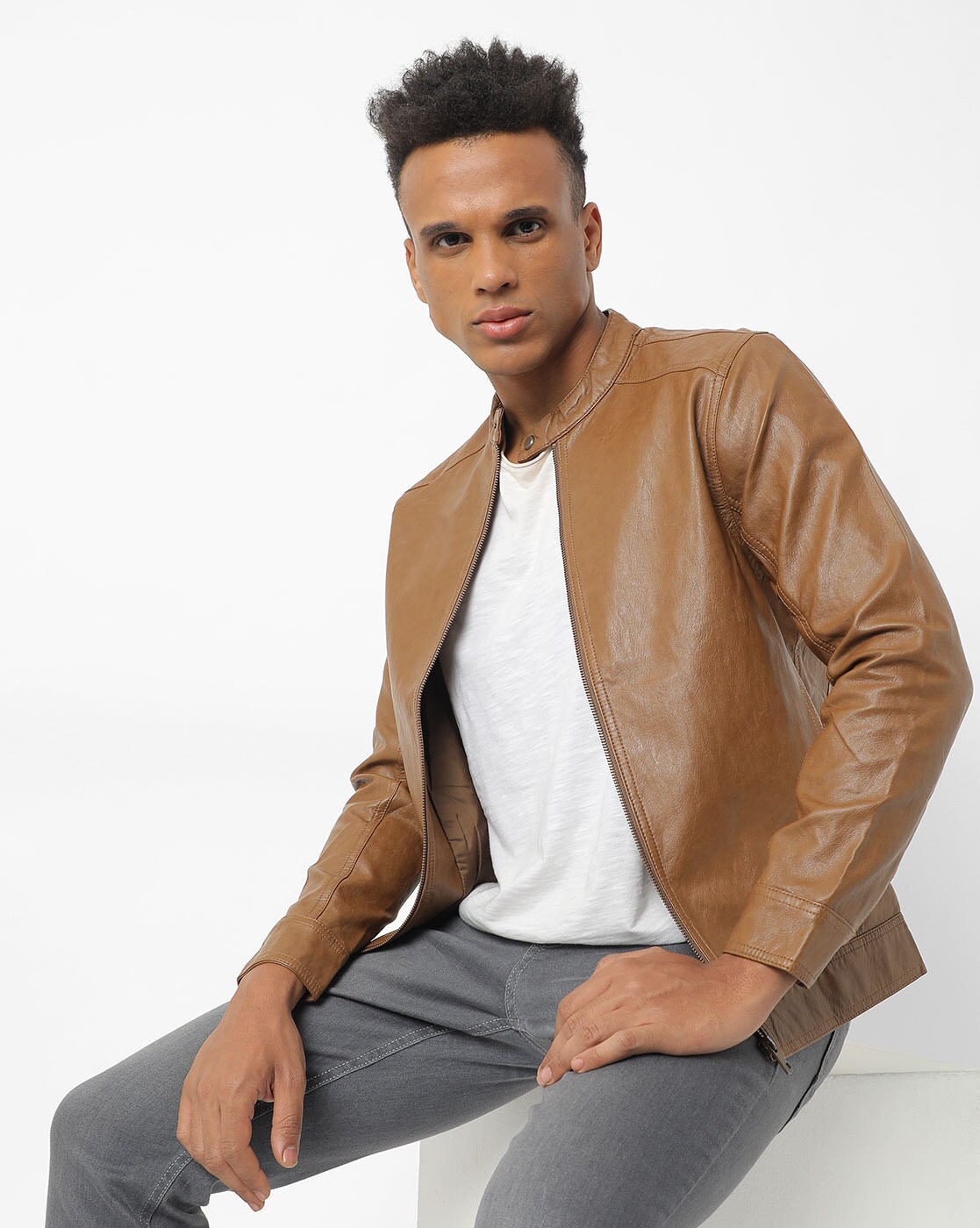 Buy Brown Jackets & Coats for Men by MUFTI Online | Ajio.com