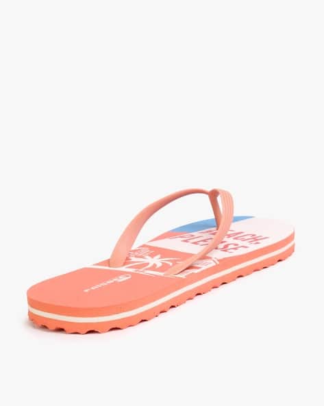 Buy Orange Flip Flop Slippers for Women by FRISBEE Online