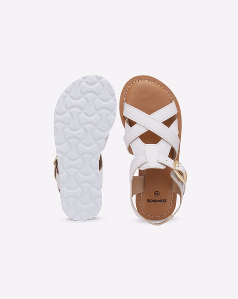 Buy White Sandals for Girls by Hoppipola Online Ajio