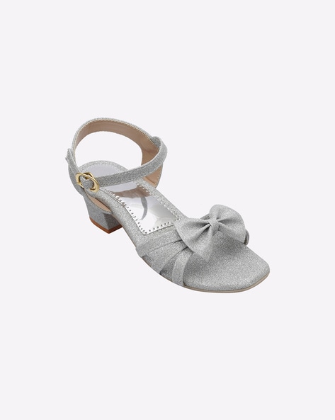 Amazon.com: Summer Princess Shiny Bow Knot Shoes for Kids Open Toe Children  Shoes Girls Kid Sandals (Silver, 6-7 Years) : Baby