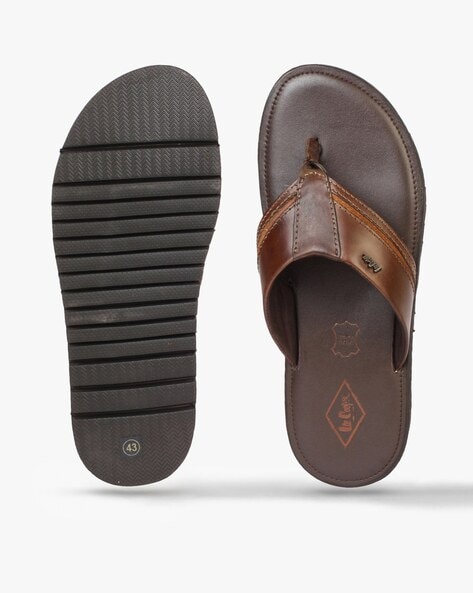 Buy ID Brown Slip-On Thong Sandal Slippers for Men at Amazon.in