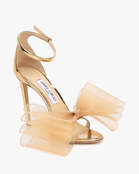 Jimmy Choo Gold Leather Lance Ankle Strap Sandals Size 38.5 For Sale at  1stDibs | jimmy choo lance
