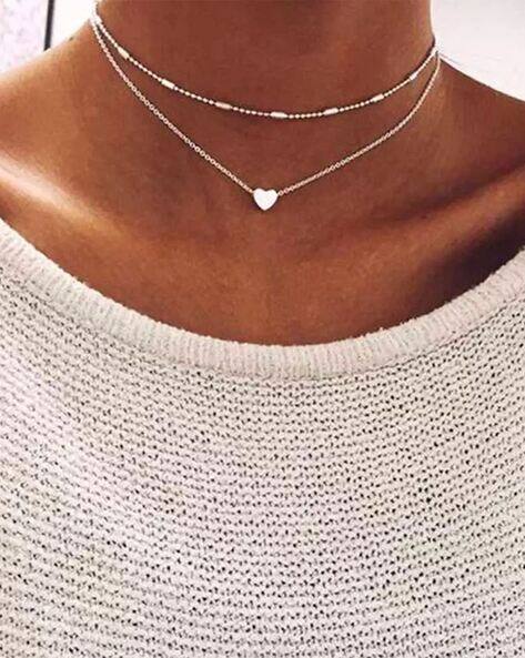 Buy Silver-Toned Necklaces \u0026 Pendants 