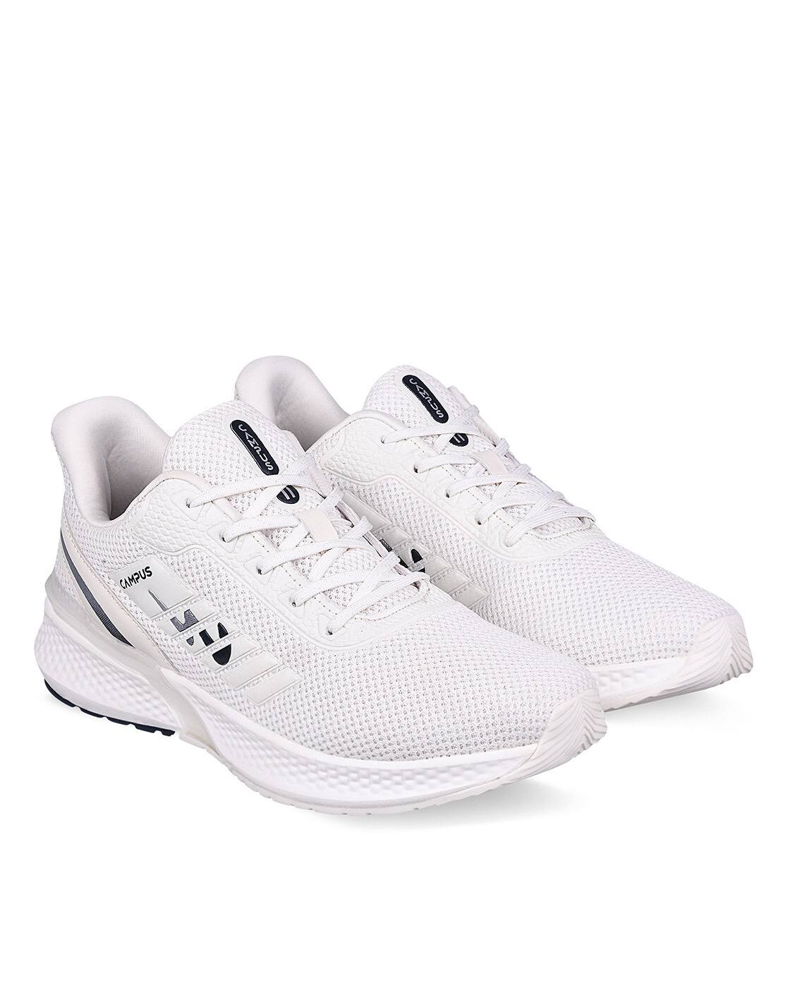 campus spice white running shoes