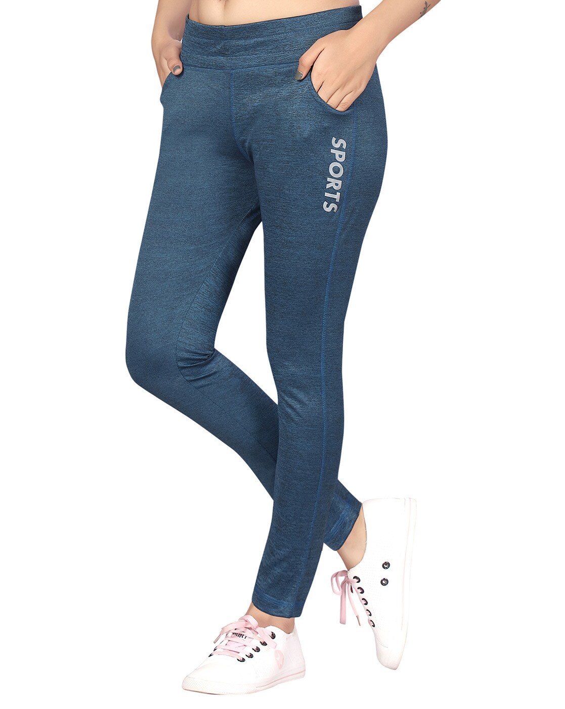 KGN HUB Yoga Gym Regular Fit Track Pants Jeggings | Stretchable Striped Sports  Track Pant |