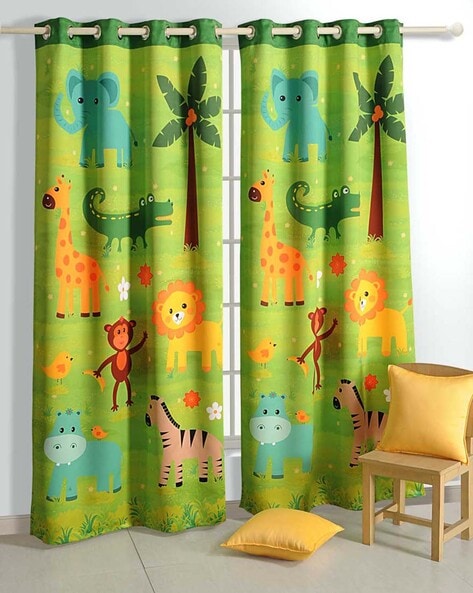 Buy Multicolour Curtains & Accessories for Home & Kitchen by Swayam Online  