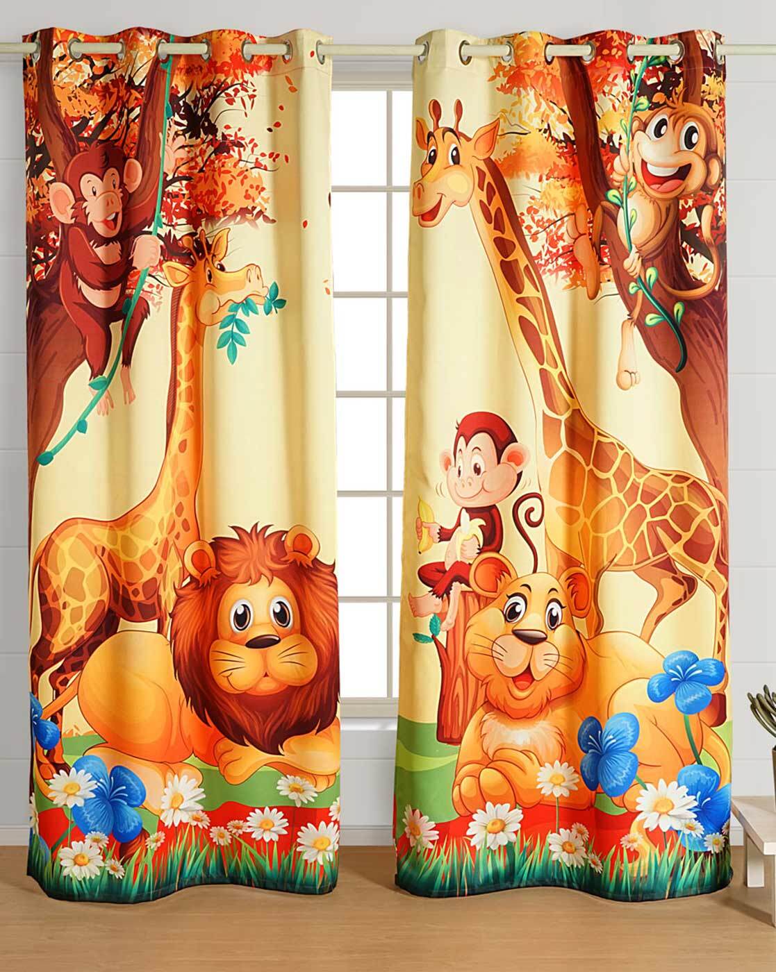 Buy Multicoloured Curtains & Accessories for Home & Kitchen by Swayam  Online 