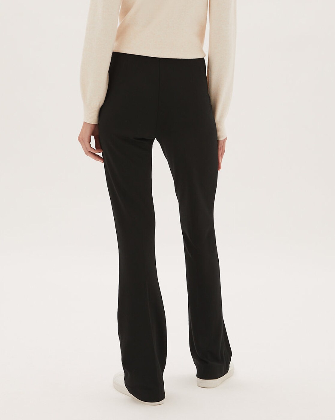 Marks  Spencer Women Black Solid Pleated Flared Trousers Price in India  Full Specifications  Offers  DTashioncom