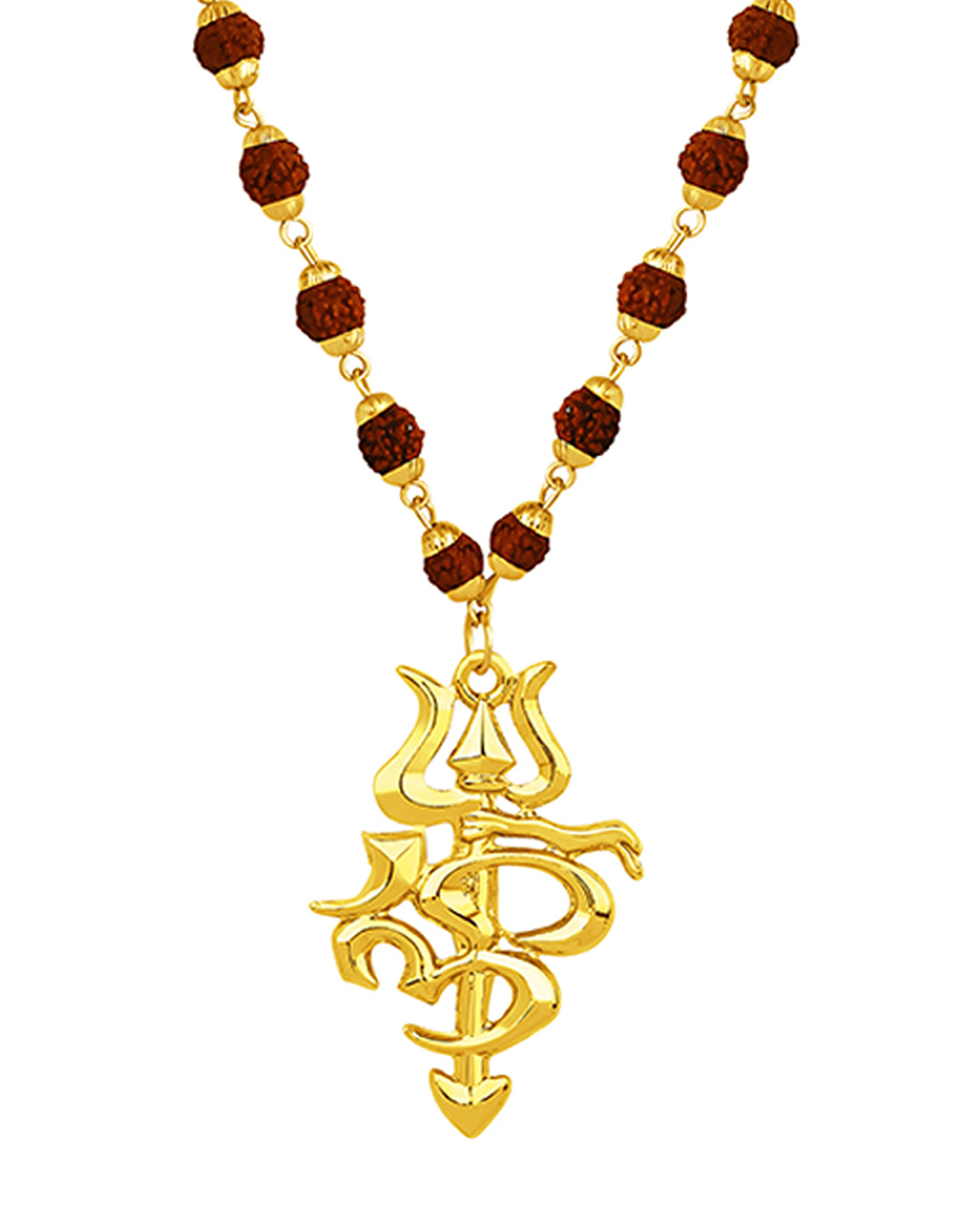 Buy Gold-Toned & Brown Necklaces & Pendants for Women by