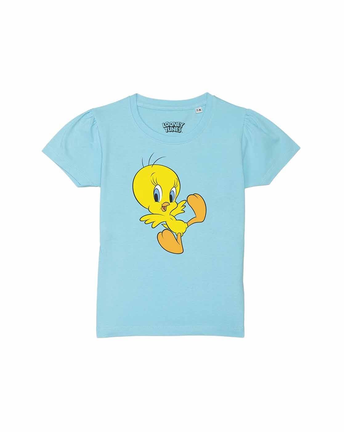 Blue Tshirts for Girls by Looney Tunes 