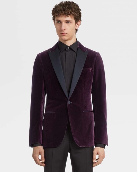 burgundy mens blazer jacket