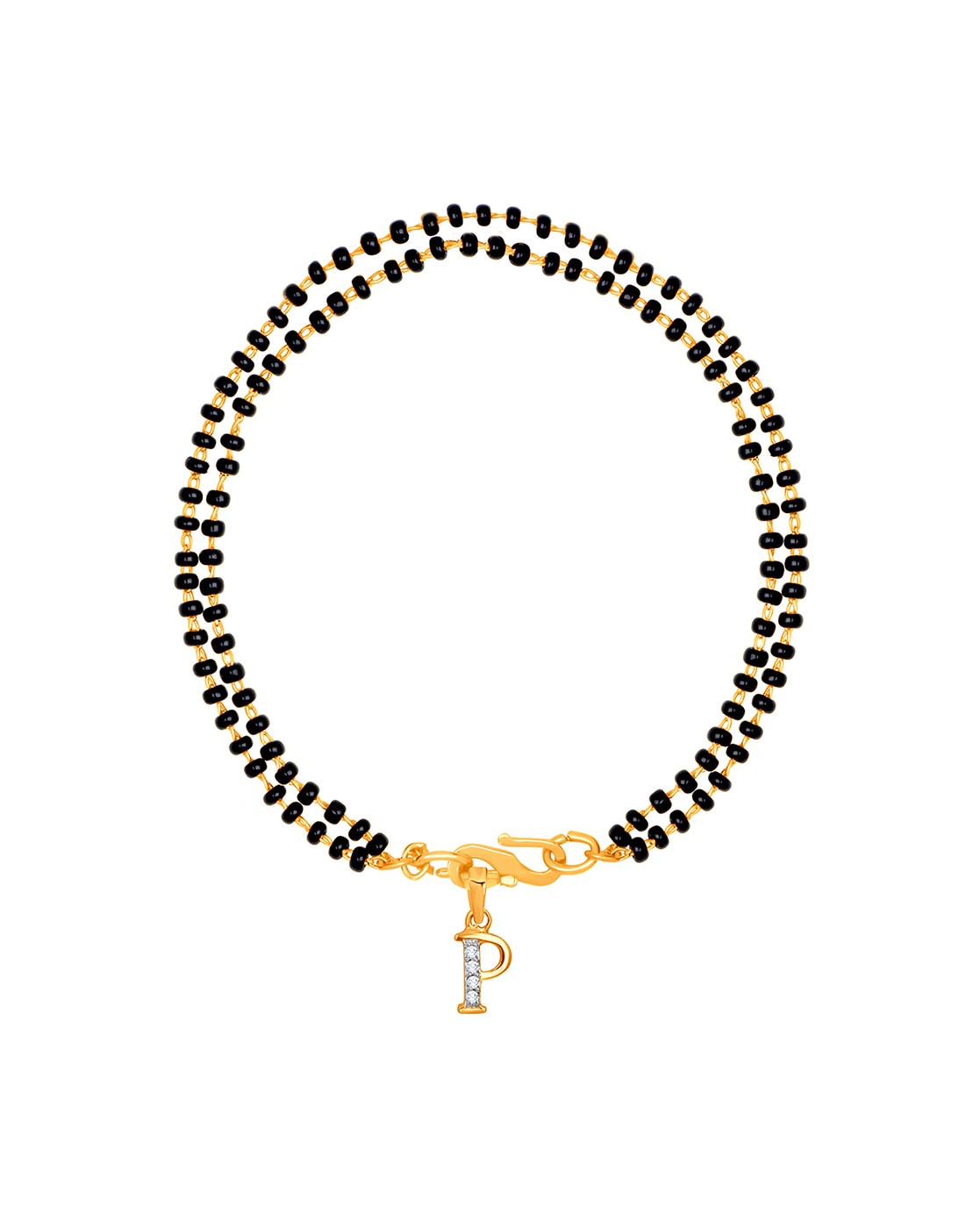 Buy JHB Gold plated Brass Beads Hand Mangalsutra Bracelet for Women at  Amazon.in
