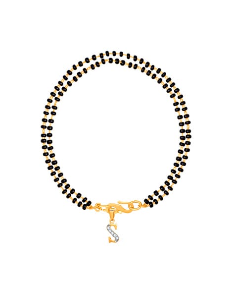 Buy Cz Hand Mangalsutra Bracelet With Gold Plating 427396 | Kanhai Jewels