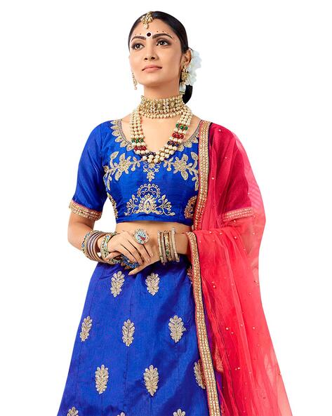 Buy Designer Blue Two Layer Lehenga Choli With Sequence Work/wedding Blue  Lehenga Choli/blue Lehenga Choli for Parties and Functions Online in India  - Etsy