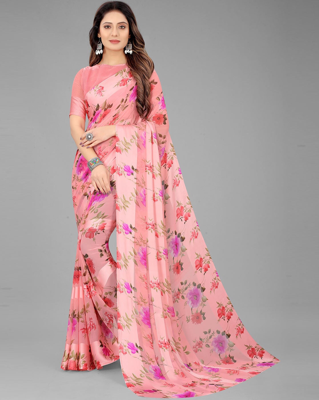 Buy Multicoloured Sarees for Women by Nyrika Online | Ajio.com