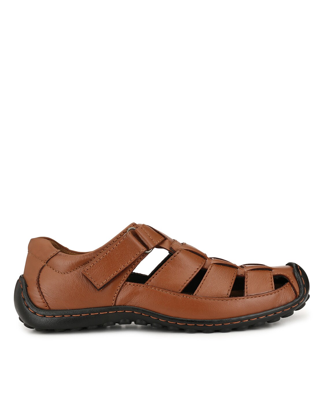 Buy Dark Brown Sandals for Men by PAADUKS Online | Ajio.com