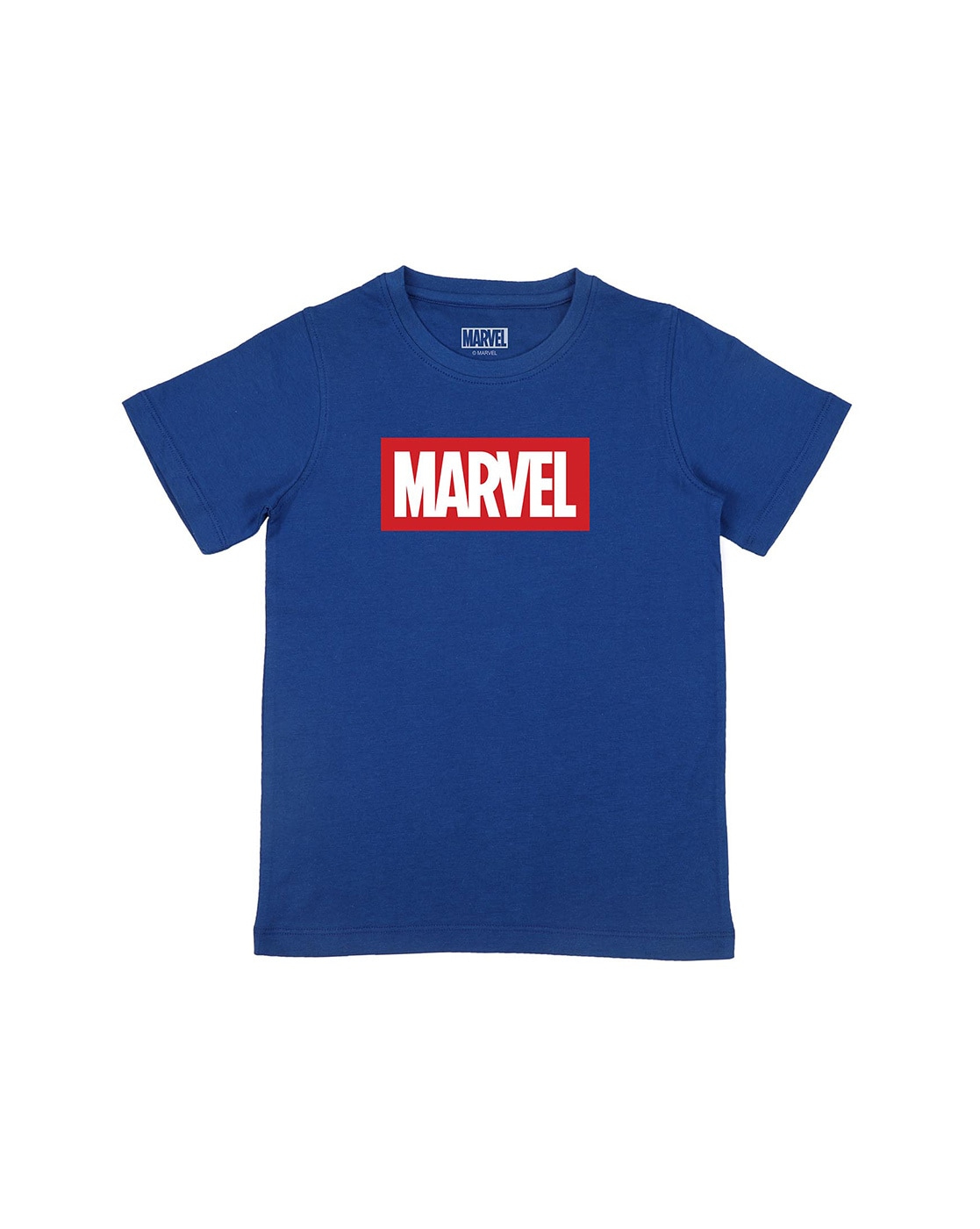 MARVEL Boys Graphic Print Pure Cotton T Shirt (Red)