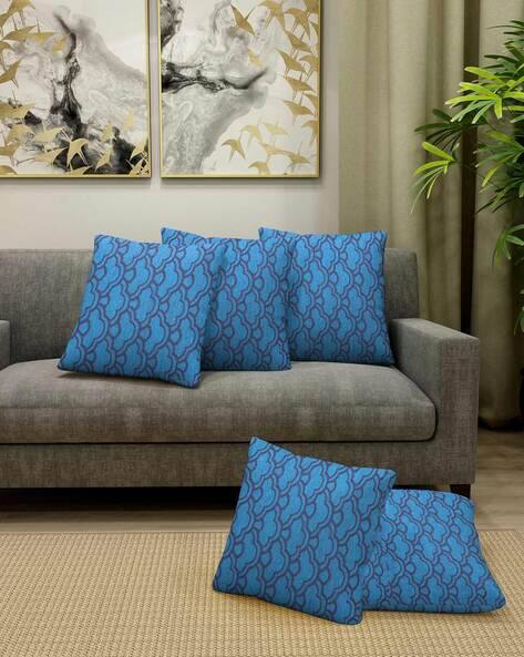 KLOTTHE Set of 5 Printed Square Cushion Covers
