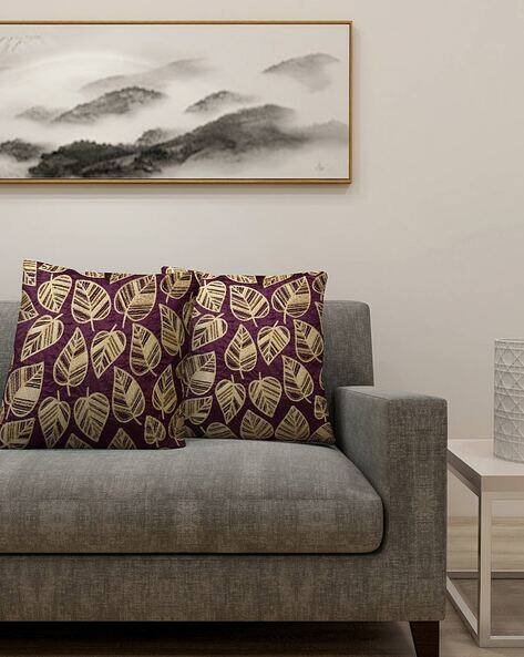 KLOTTHE Set of 2 Embroidered Cushion Covers
