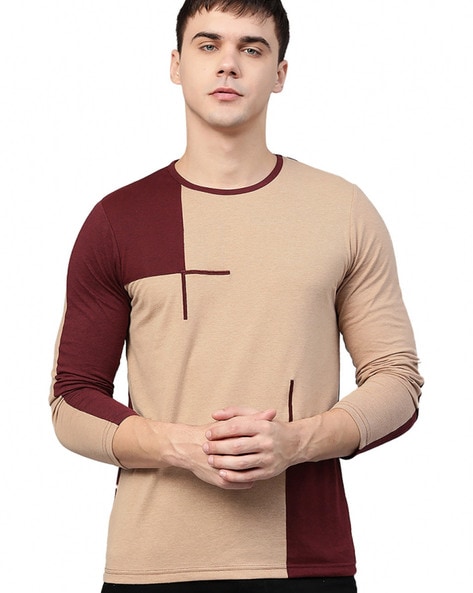 Buy Maroon Tshirts for Men by EYEBOGLER Online