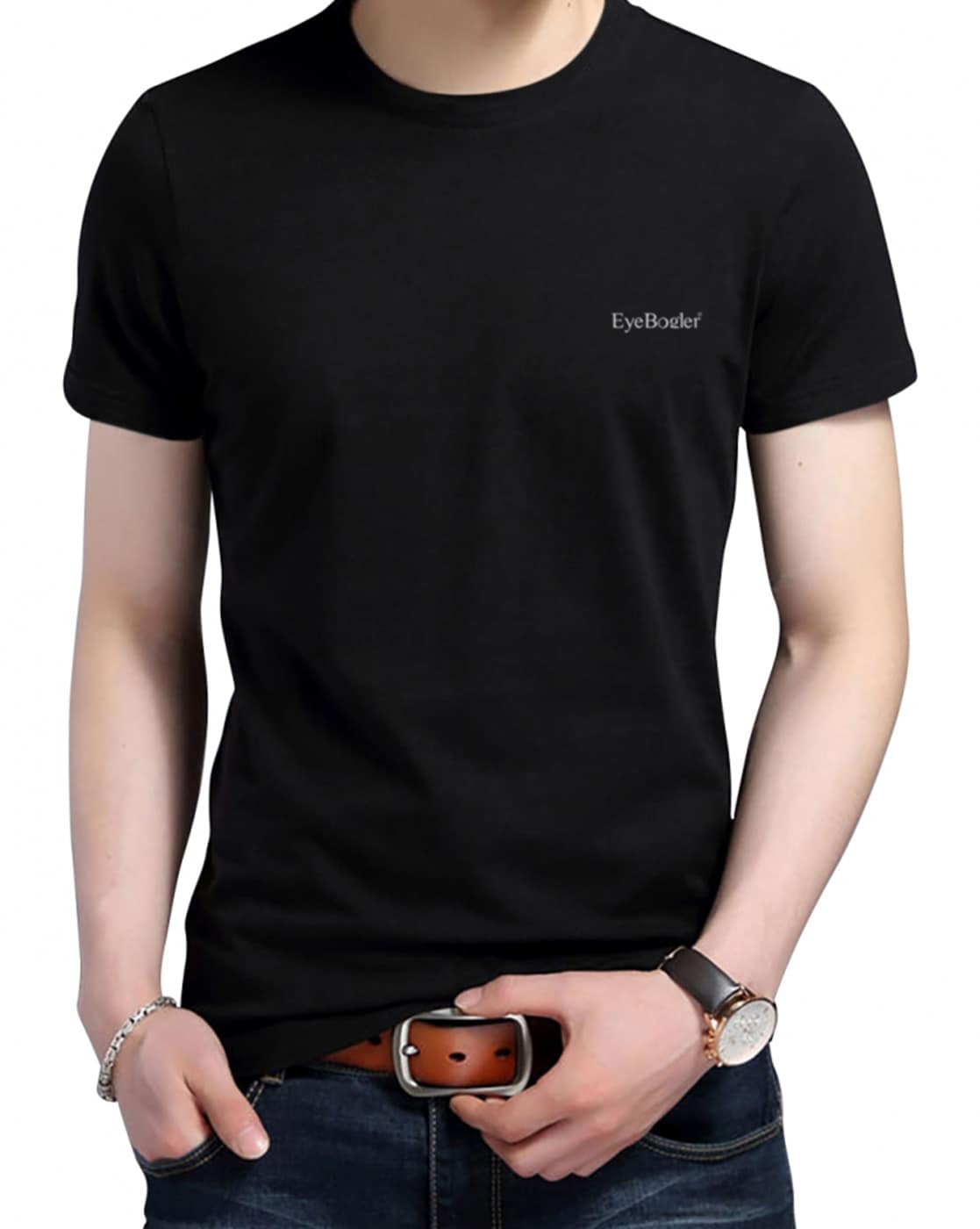 Buy Black Tshirts for Men by EYEBOGLER Online