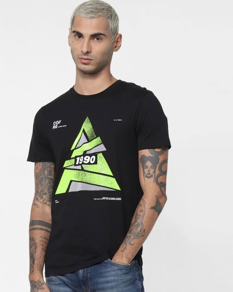 Buy Black Tshirts for Men by EYEBOGLER Online