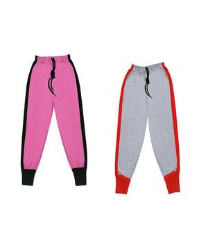 Buy Pink \u0026 Grey Track Pants for Boys by 