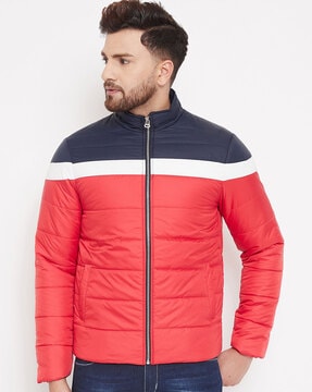 red white and blue jacket mens