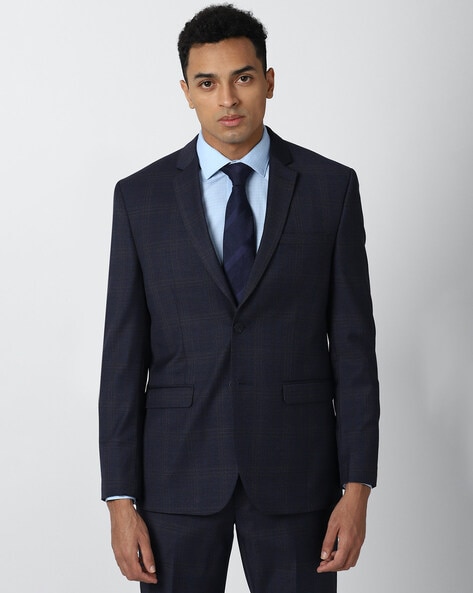 Checked Slim Fit 2-piece Suit Set