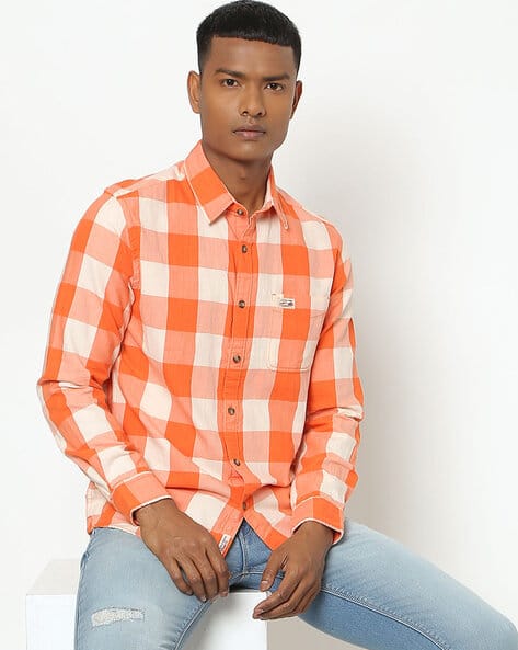 Orange Shirts for Men by U.S. Polo Assn 